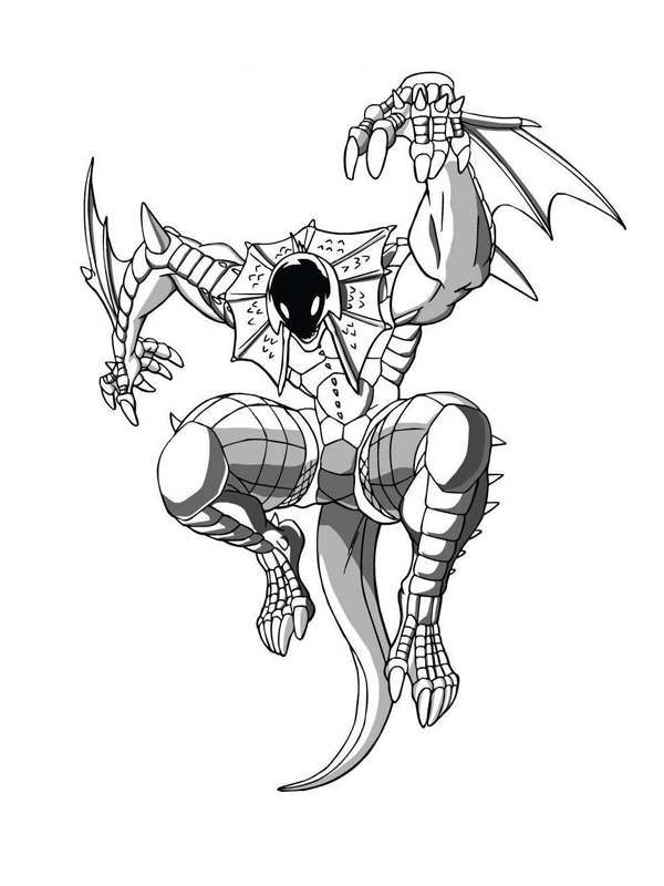 coloriage bakugan preyas d aquos